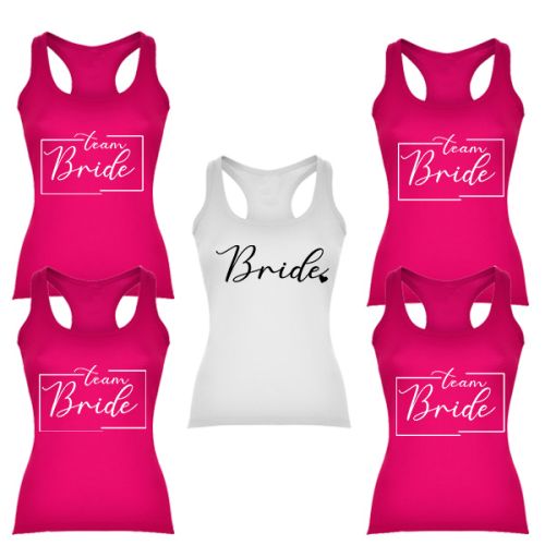 Rozlučkové tielka Team Bride/ Bride
