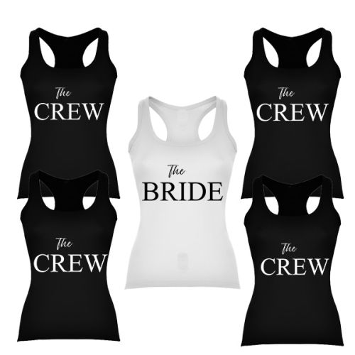 Rozlučkové black tielka The Crew/The Bride